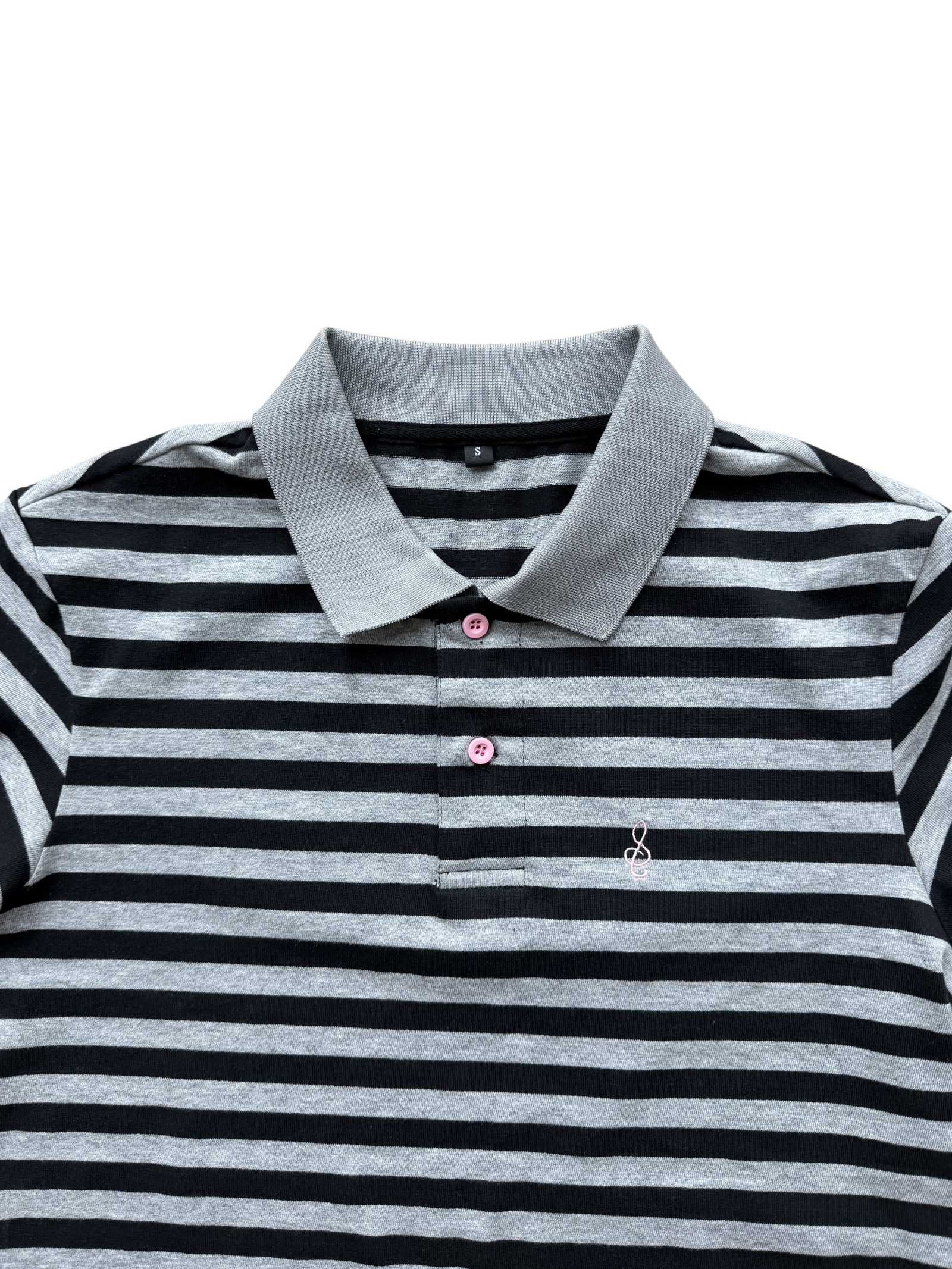 "Melody" Gray Noise Polo